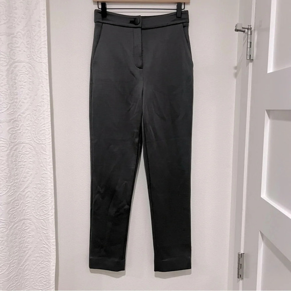 Cushnie Et Ochs grey thick silk and wool pants - Picture 1 of 6